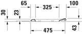 DURAVIT WC-Sitzring D-Code Vital mit Edelstahl-Scharnieren, lang, weiß