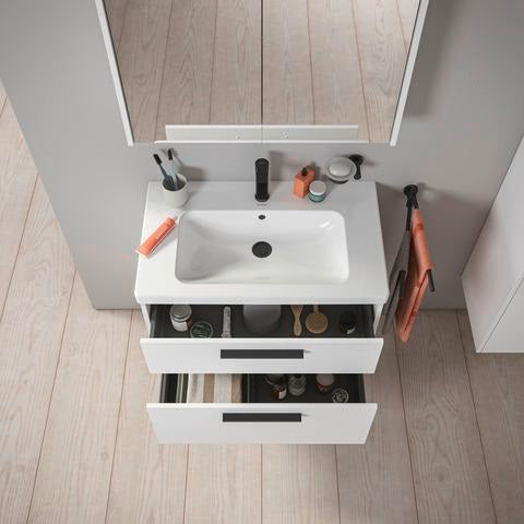 DURAVIT D-Code 2.0 Waschtischunterbau 784 mm Eiche Marmor mit Soft-Close