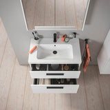 DURAVIT D-Code 2.0 Waschtischunterbau 784 mm Eiche Marmor mit Soft-Close