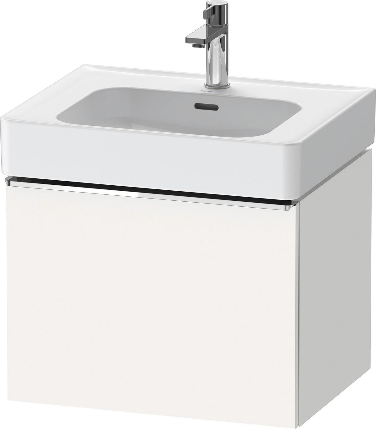 DURAVIT D-Neo Waschtischunterbau 584 mm Eiche Schwarz Matt mit Bronze Griff