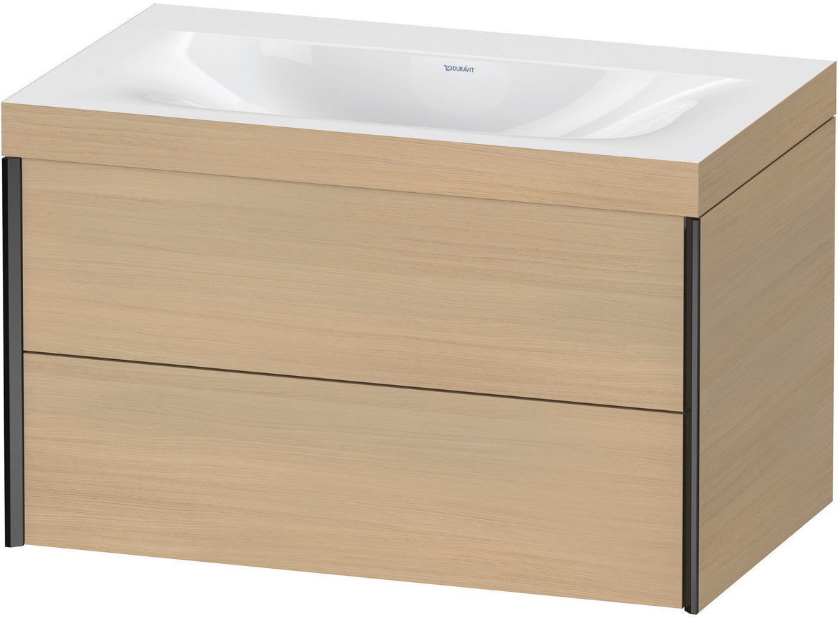 DURAVIT XViu c-bonded Waschtischset wandhängend 800x480x503mm mit 2 Schubkästen, Push-Open und Soft-Close