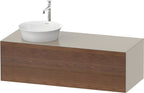 amerikanisch nussbaum / taupe seidenmatt / Massivholz