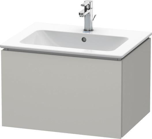 Duravit L-Cube Waschtischunterbau 620 mm taupe supermatt mit Tip-On-Technik