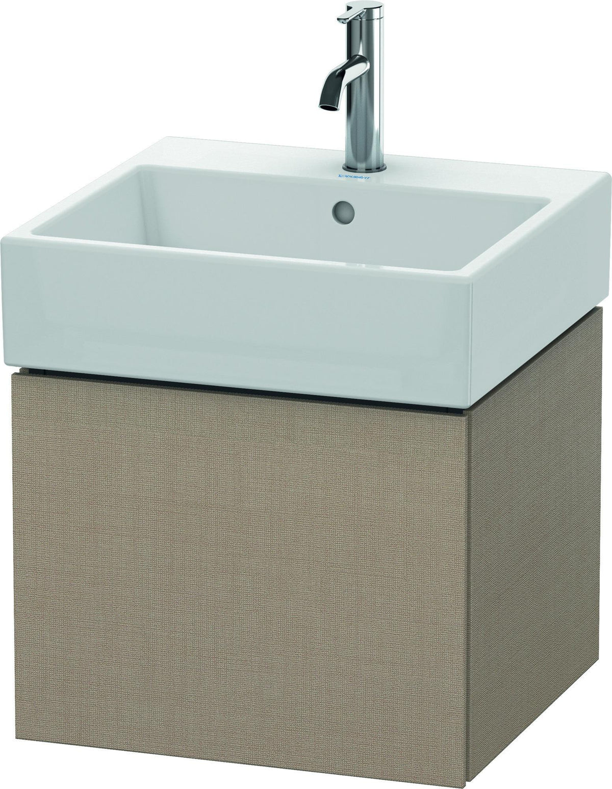DURAVIT L-Cube Waschtischunterbau 484 mm, 1 Auszug, Weiß Matt, wandhängend, Tip-On