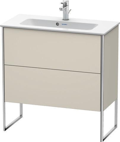 Duravit Waschtischunterbau XSQUARE 810x831x388 mm mit 2 Auszügen, s-matt, Eiche Ahorn