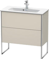 Duravit Waschtischunterbau XSQUARE 810x831x388 mm mit 2 Auszügen, s-matt, Eiche Ahorn
