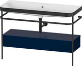 Duravit Happy D.2 c-bonded Waschtischset 1175 mm mit Metallkonsole & Schubkasten in Taupe