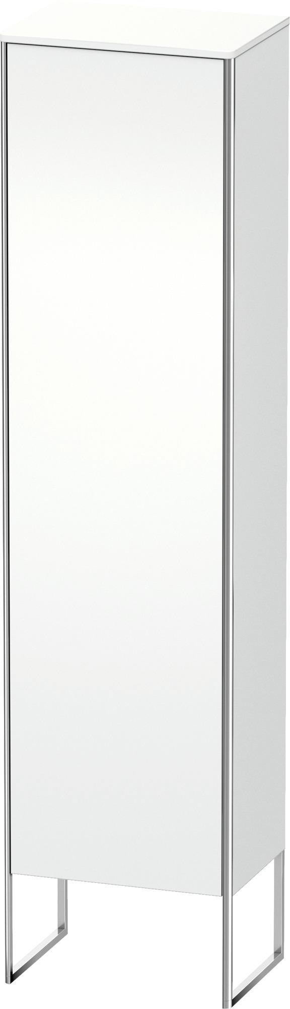 Duravit Hochschrank XSquare, bodenstehend, 1 Tür, weiß matt, 2016 mm, mit Tip-On und Dämpfung