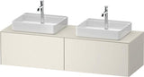 Duravit White Tulip Waschtischunterbau 1600 mm von Philippe Starck – wandhängend, mit Tip-On-Technik und LED-Innenbeleuchtung