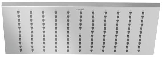 DURAVIT Kopfbrause 240x240 mm Schwarz Matt – Rechteckig, Verstellbar, Antikalk