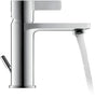 Duravit D-Neo Einhebel-Waschtischmischer mit FreshStart, Zugstange & Chrom – 94 mm Ausladung