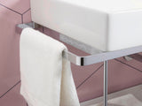 DURAVIT DuraSquare Metallkonsole für Waschtisch 235350, Chrom, wandhängend, 451x565x400 mm