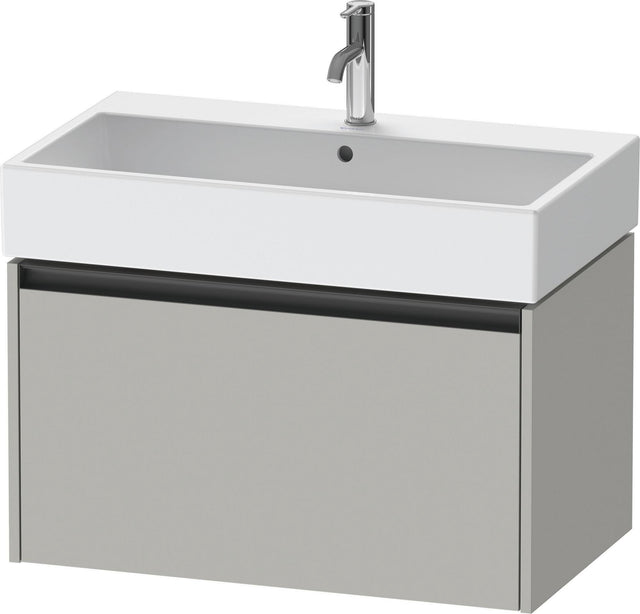 Duravit Waschtischunterbau Ketho.2 wandhängend 460x784x440mm Betongrau Matt 1 Auszug