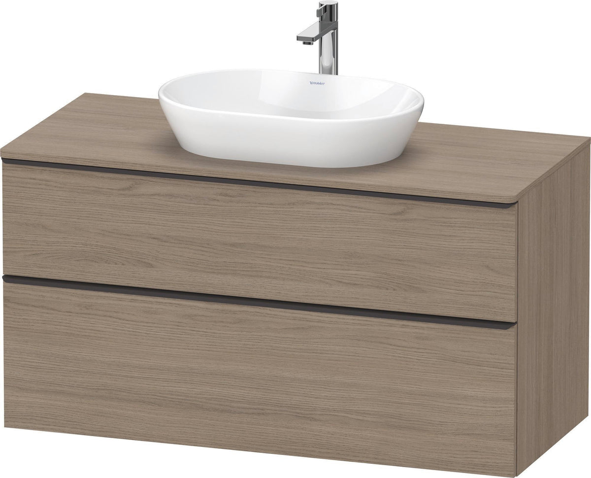 Duravit D-Neo Konsolenwaschtischunterbau 1200 mm Eiche Terra Matt mit Auszug