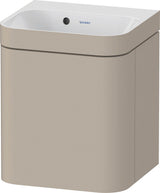 DURAVIT Happy D.2 c-bonded Waschtischset 400x360x480 mm mit 1 Tür links, Taupe seidenmatt