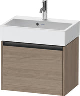 Duravit Ketho.2 Waschtischunterbau 584 mm Eiche Terra Matt mit 1 Auszug – Wandhängend