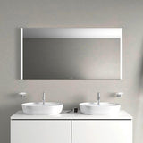 DURAVIT L-Cube Konsole variabel 45 mm weiß matt mit 2 Ausschnitten, 550 mm tief