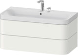 DURAVIT Happy D.2 c-shaped Waschtischset 975 mm wandhängend mit Tip-on und Soft-Close