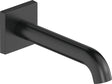 DURAVIT C.1 Wanneneinlauf eckig 205mm Schwarz Matt – Wandmontage mit Strahlregler