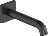 DURAVIT C.1 Wanneneinlauf eckig 205mm Schwarz Matt – Wandmontage mit Strahlregler