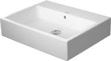 DURAVIT Waschtisch Vero Air 600 mm mit Überlauf, 1 Hahnloch, weiß – Wandmontage