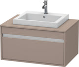 Duravit Ketho Waschtischunterbau 800 mm wandhängend, 1 Auszug, weiß matt – für Einbauwaschtisch