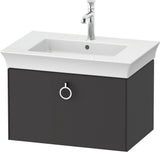 DURAVIT White Tulip Waschtischunterbau 684 mm, 1 Auszug, wandhängend, weiß seidenmatt