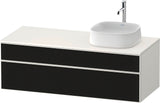 Duravit Zencha Konsolen-Waschtischunterbau 1300 mm Eiche Anthrazit wandhängend