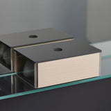 DURAVIT XSquare Utensilienbox mit Deckel 55x100x160 mm Amerikanischer Nussbaum