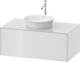DURAVIT White Tulip Waschtischunterbau 1000 mm Taupe Seidenmatt mit LED & Tip-On