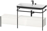 Duravit Waschtischunterbau Happy D.2 Plus 1600x490mm mit Metallkonsole und Handtuchhalter supermatt