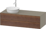 DURAVIT White Tulip Waschtischunterbau wandhängend 1300 mm mit 2 Schubkästen, weiß seidenmatt