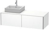 Duravit XSquare Waschtischunterbau 1400 mm wandhängend mit Becken links in s-matt