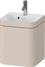 DURAVIT Happy D.2 c-bonded Waschtischset 400x360x480 mm mit 1 Tür links, Taupe seidenmatt