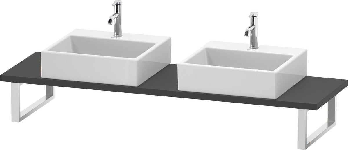 Duravit DuraStyle Compact Konsole 2 Ausschnitte 30x480x800 mm Weiß Matt – Variable Breite