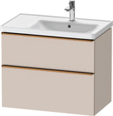 Duravit D-Neo Waschtischunterbau 784 mm Eiche Schwarz Bronze, wandhängend, 1 Auszug