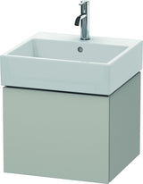 DURAVIT L-Cube Waschtischunterbau 484 mm, 1 Auszug, Weiß Matt, wandhängend, Tip-On