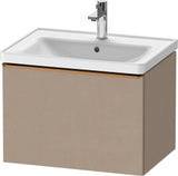 Duravit D-Neo Waschtischunterbau 634 mm betongrau matt mit Bronze-Griff und Soft-Close-Auszug