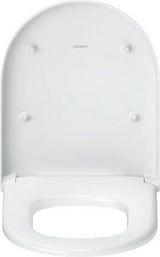 DURAVIT Univavo WC-Sitz D-Form tief 455mm mit Absenkautomatik und Edelstahl-Scharnieren