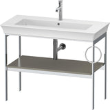 DURAVIT White Tulip Metallkonsole 984 mm von Philippe Starck – Höhenverstellbar, Weiß Seidenmatt