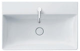 Duravit DuraSquare Möbelwaschtisch 800 mm, weiß, mit Hahnlochbank