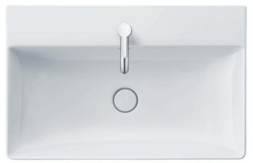Duravit DuraSquare Möbelwaschtisch 800 mm, weiß, mit Hahnlochbank