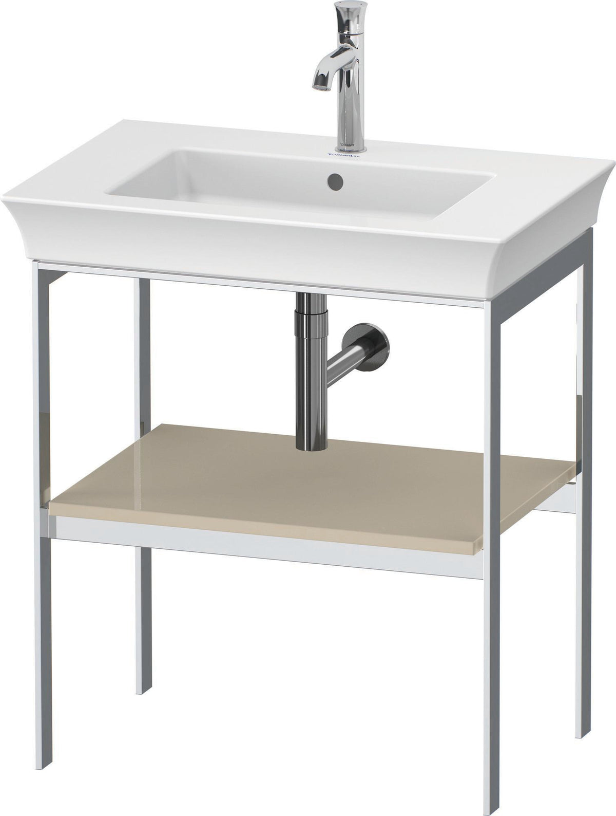 DURAVIT White Tulip Metallkonsole 760x684x450 mm Taupe Hochglanz mit Höhenausgleich