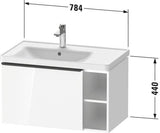 Duravit D-Neo Waschtischunterbau 784 mm Eiche Terra Matt mit Auszug und Soft-Close