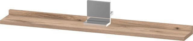 DURAVIT Sivida Spiegelablage 800x115x35mm Chrom/Weiß Matt – Montage unter Spiegel inkl. Befestigungsmaterial
