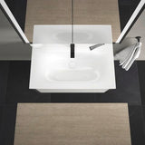 Duravit Viu Möbelwaschtisch 830 mm, weiß, mit Überlauf und Hahnlochbank