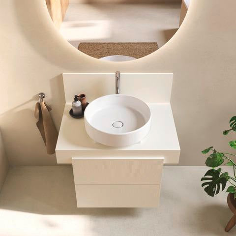 Duravit Balcoon Konsole 800x370x550 mm mit mittigem Ausschnitt, Elfenbein Matt