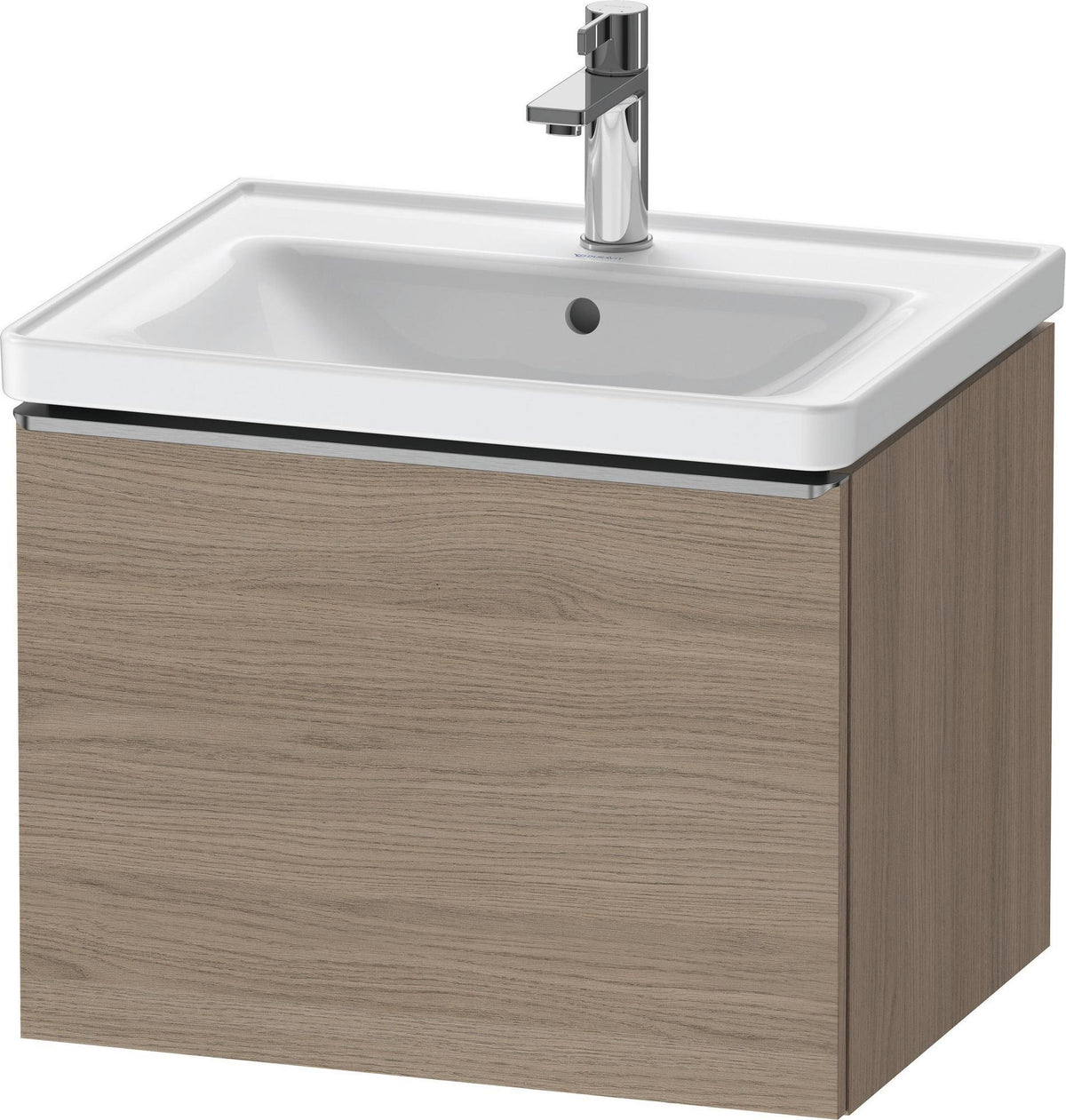 Duravit D-Neo Waschtischunterbau 584 mm Eiche Terra Matt wandhängend mit Soft-Close-Auszug