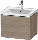 Duravit D-Neo Waschtischunterbau 584 mm Eiche Terra Matt wandhängend mit Soft-Close-Auszug
