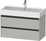 DURAVIT Ketho.2 Waschtischunterbau wandhängend betongrau matt 984 mm mit 2 Schubkästen
